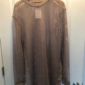 Long sleeve net shirt